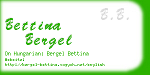 bettina bergel business card